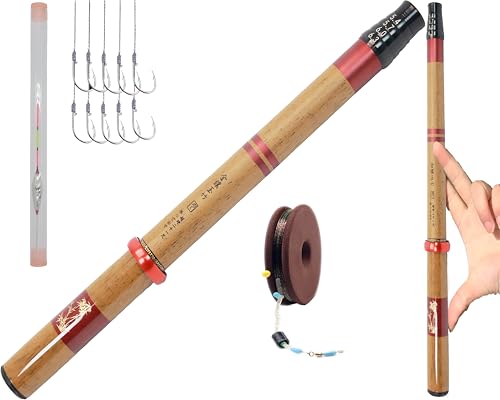 Mirrorever Carbon Fiber Tenkara Rod Kit 20.7ft Telescopic Fly Rod - Zoom Rod Kit