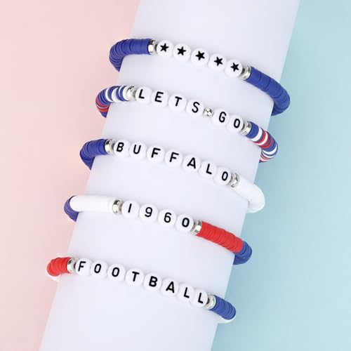 Buffalo Football Fans Bracelet - Gameday Cheerleader Decor