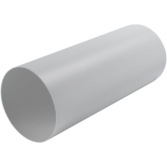5" Inch Round Straight Plastic Ventilation Duct - 12" Inch Long Rigid Ducting Vent - Replacement Pipe, Extension, Fresh Air Circulation - Through-Wall Vent Duct, Straight Plastic Pipe for HVAC Ducting
