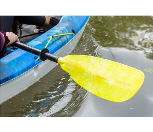 Kayak Paddle Drip Rings - 4Pcs Rubber Paddle Accessories - Black, Blue, Orange