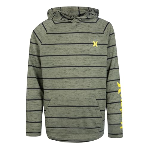Hurley Boys' Long Sleeve Cloud Slub T-Shirt - Small Army Stripe