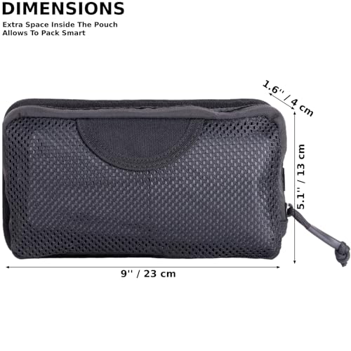 VEAPILS Black Tactical Mesh Pouch Modular Backpack Organizer Insert