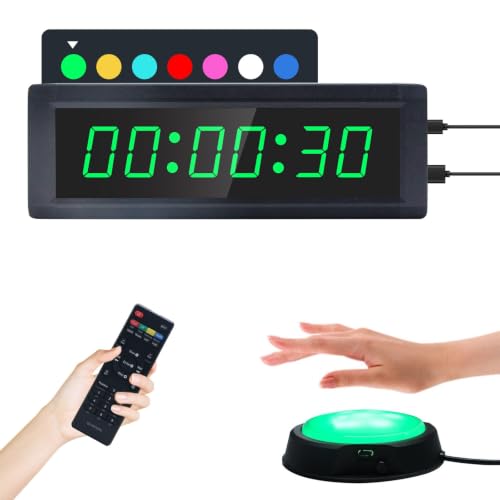 Programmable Gym Timer Clock with Remote Control - Plug-In