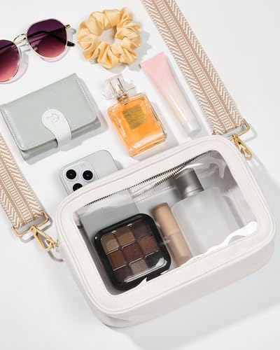 Clear Crossbody Bag for Stadium Events - Water-Resistant & Adjustable