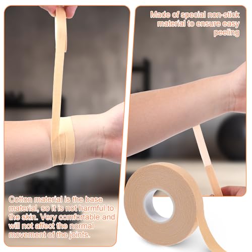 Athletic Tape for Fingers and Toes - 2 Rolls Skin Color, 0.6'' x 32.8ft
