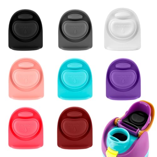 8-Pack Silicone Bottle Stoppers for Owala FreeSip - 8 Colors