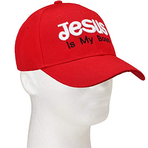 Falari Jesus is My Boss 12-Pack Baseball Cap Beanie Hat – One Size