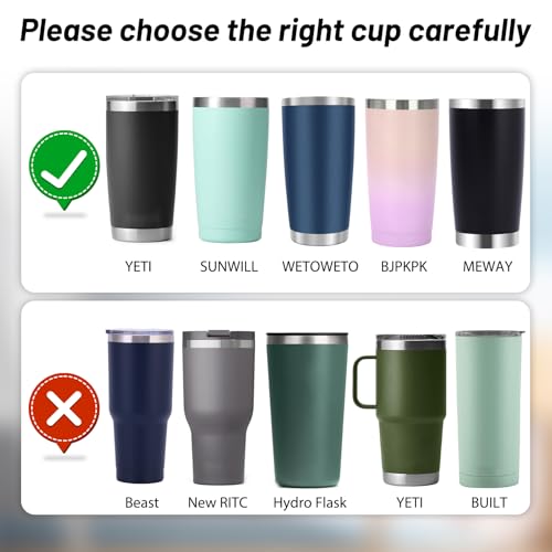 30 oz Replacement Tumbler Lids - Splash-Proof, 6 Pack