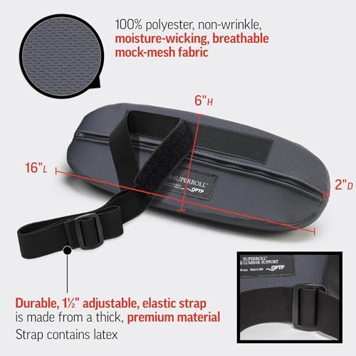 OPTP The Original McKenzie SuperRoll Low Profile Lumbar Pillow - Support, USA-Made - SuperRoll Only
