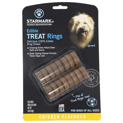 Edible Chicken Treat Rings for Dogs - 16 Count, 2.8 Ounce