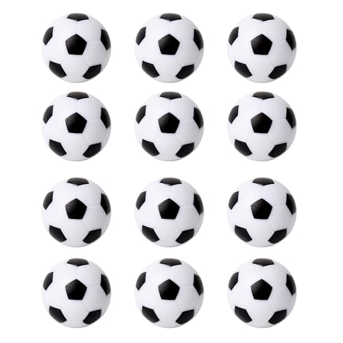 Foosball Replacement Balls - 12 Pack White, 36mm for Standard Tables
