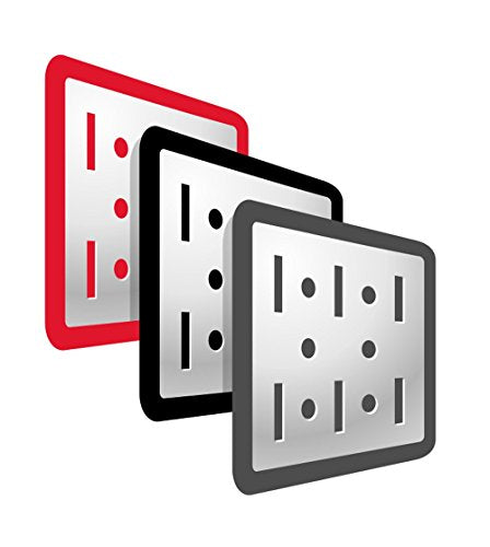 Wall Control KT-400-WRK R Slotted Tool Board Workstation Accessory Kit for Wall Control Pegboard Only, Red