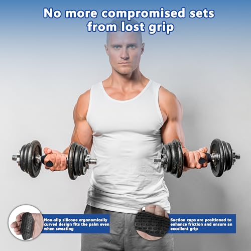 Silicone Gym Grips for Weight Lifting,Anti Slip Workout Grip