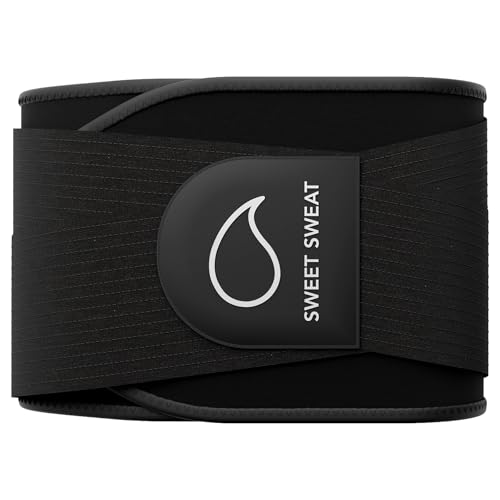 Sweet Sweat® Waist Trimmer Pro Series - Adjustable Straps, Medium-Large - Black