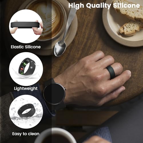 10 Pack Silicone Smart Ring Protector - Size S (6-11) Multi-Color Set