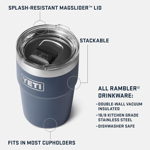 YETI Rambler 16 oz Stackable Tumbler Seafoam - Vacuum Insulated Stainless Steel with MagSlider Lid