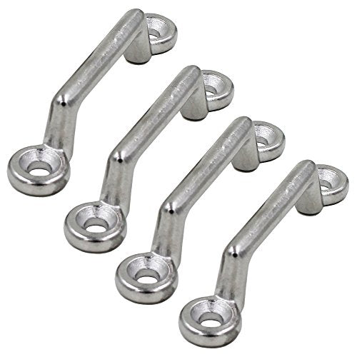 Stainless Steel Footman Loops - 4 Pack Bimini Top Pad Eye