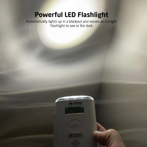 American Red Cross by Eton Carbon Monoxide Detector with10-Year Battery, Digital Display, LED Status Indicator, Emergency LED Flashlight and Energizer Batteries. Plug-in with Battery Back-up