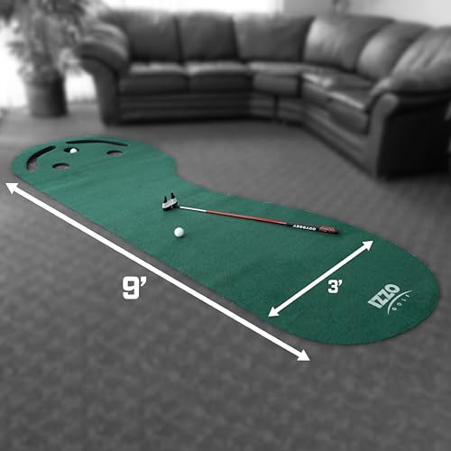 Izzo 3' x 9' Indoor Golf Putting Mat with 3 Holes & Targets