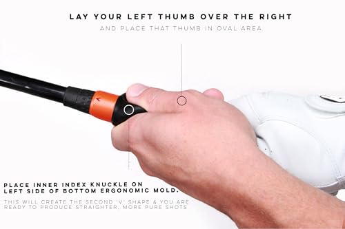 Golf Grip Trainer for Left Handed Golfers - Improve Swing Accuracy