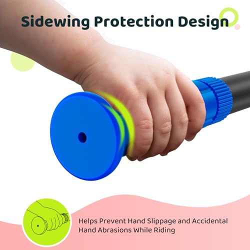 Soft Bike Handlebar Grips for Kids - Blue, 4.9" Length