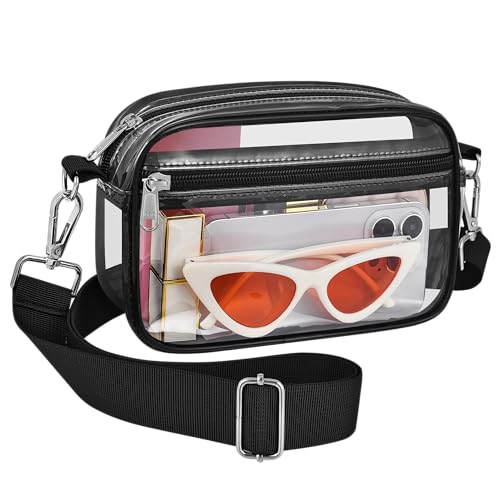 Clear Stadium Approved Purse - Crossbody Bag with Adjustable Strap