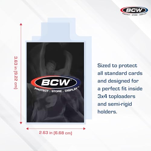 Tabbed Card Sleeves - 100 Pack for Grading PSA, BGS, SGC, CSG, HGA