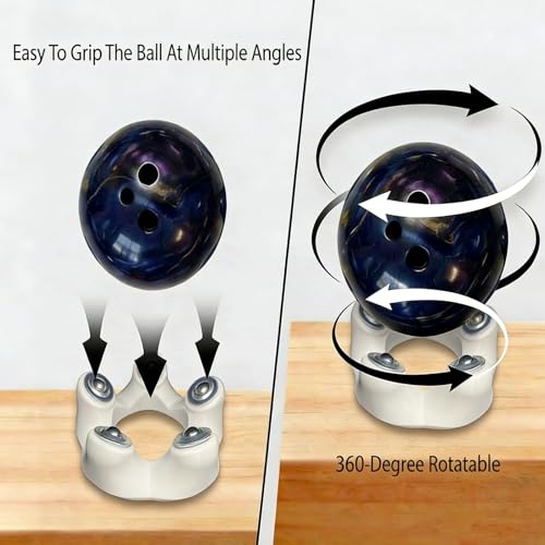 HOMFIXPRO Bowling Ball Spinner & Hook Trainer - White Circle, All-in-One Practice Tool
