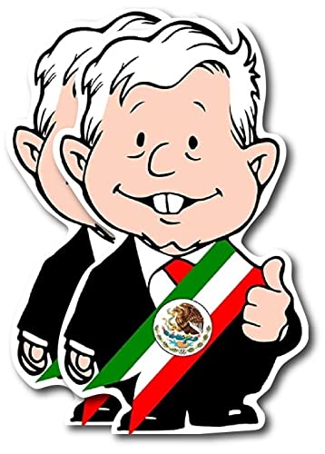 Amlo Lopez Obrador Precision Cut Decal - 2-Pack, 5.5x3.3