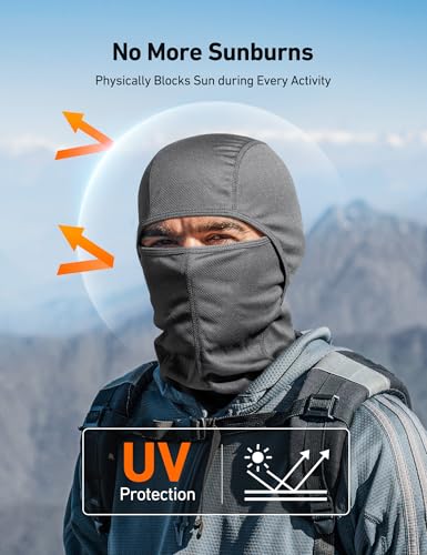 Windproof UV Protection Ski Mask Balaclava - Grey