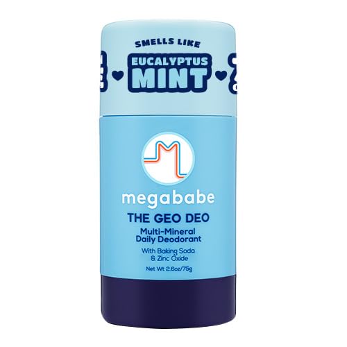 Megababe Daily Deodorant - Aluminum-Free Geo Deo with 72-Hour Odor Protection | 2.6 oz All-Natural Formula