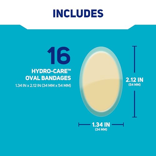 Hydrocolloid Gel Bandages for Heels - Oval, 16 Count
