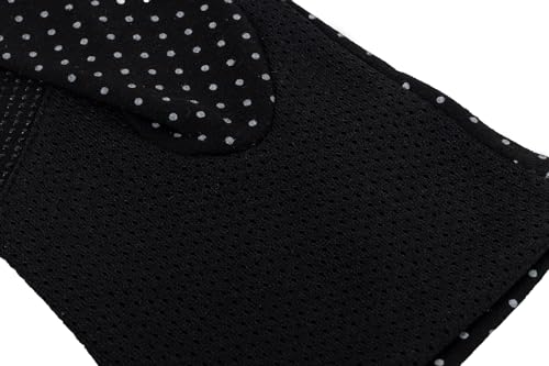UV Sun Protection Fingerless Driving Gloves - Non-Slip - Black - Medium