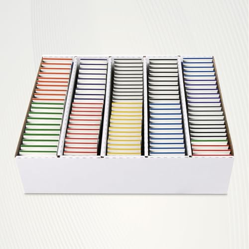 Card Dividers for Trading Cards - 80 Pack with Color Tabs