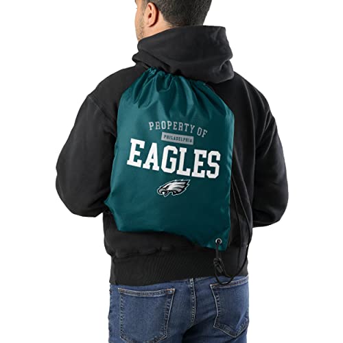 Philadelphia Eagles Drawstring Backpack - Property Of - One Size