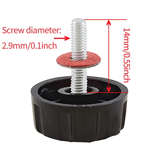 Universal Fishing Reel Handle Screw Caps - Durable Replacement Parts, 5 Pack