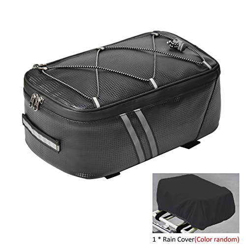 Tookie 8L Waterproof Bicycle Rear Seat Cargo Bag with Rain Cover