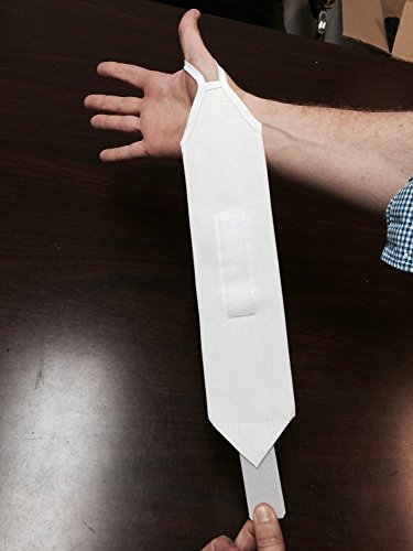 Elastic Wrist Support Brace with Thumb Loop - Universal Size, White