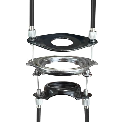 BMX Brake Cable Set with Spinner Rotor - Black, Full Kit