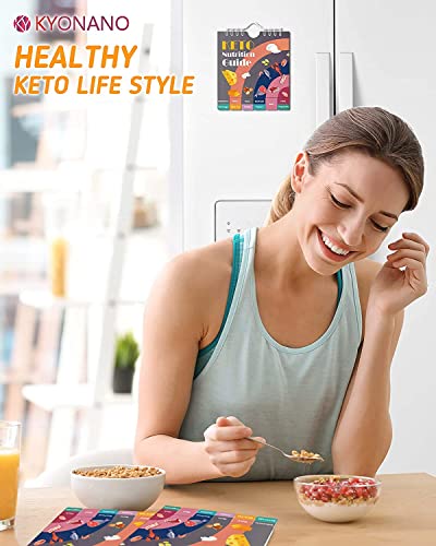 Keto Cheat Sheets Magnets - 228 Food List & E-Book - Brown