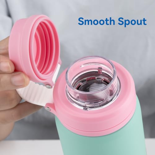 Clear Spout Lid for Wide Mouth Hydro Flask Bottles - Pink