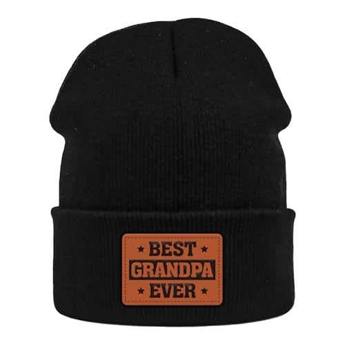 Winter Beanie Hat for Grandpa - Soft Knit Ribbed Winter Cap - One Size Ever
