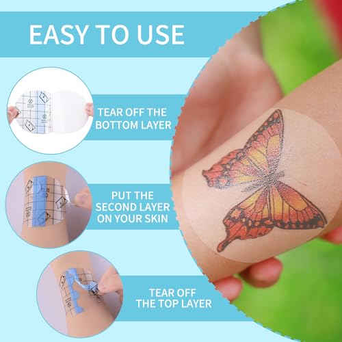 100 Pcs Waterproof Tattoo Aftercare Bandages - 2.5 Inch