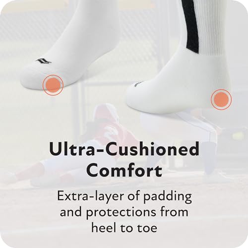Athletic Performance Baseball & Softball Socks - Over-the-Calf - Maroon