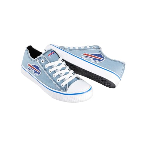 Buffalo Bills Denim Low Top Canvas Sneakers for Women