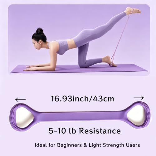 Figure 8 Resistance Bands - Elastic Exercise Band Set for Women, 2 Pack