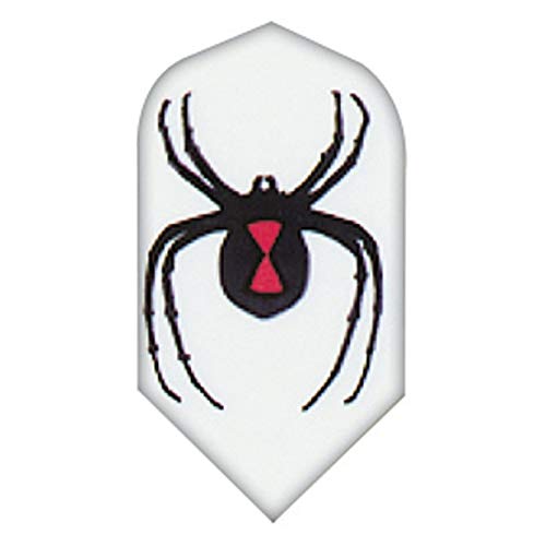 US Darts Black Widow Slim Poly Dart Flights - 5 Sets (15 Flights)