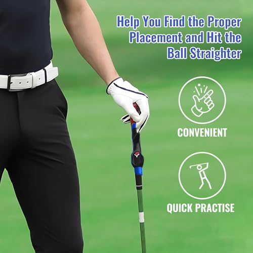 Golf Grip Trainer - Swing Correction Training Aid for Hand Position - Blue