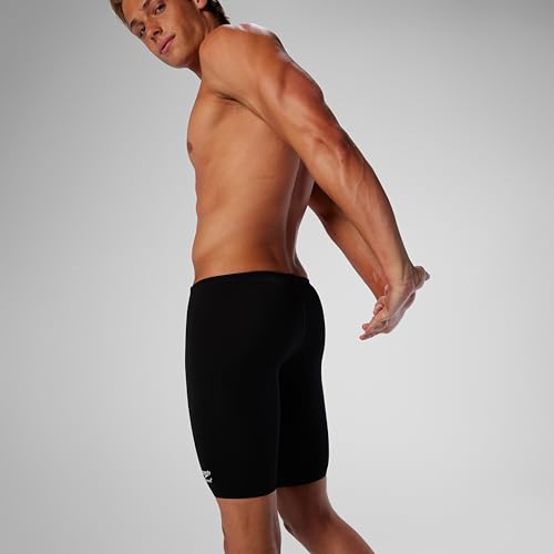 Speedo Endurance+ Men's Swim Jammers - Solid Black, 38 - Quick Dry & Chlorine Resistant