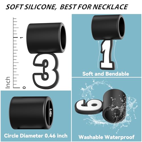 Number 3 Pendant for Sports Fan Necklace - Baseball Jewelry